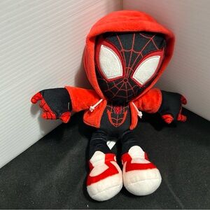 Mattel Miles Morales Plush Doll in Red and Black Hoodie